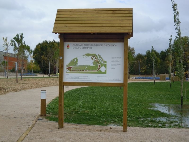 Cartel en Arroyo de la Encomienda